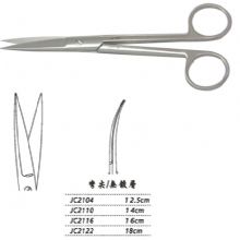 金鐘手術(shù)剪彎尖 JC2110 14cm 彎尖 WD