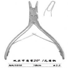 金鐘咬骨鉗  NAI010 18cm 雙關(guān)節(jié) 角彎20° 刃3.5 無(wú)角柄腦用咬骨鉗