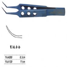 金鐘系線鑷  YAA100 11cm 彎（鈦）系結(jié)鑷