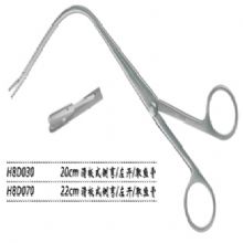 金鐘喉用鉗滑板式 H8D070 22cm 滑板式 側(cè)彎 左開（取魚骨）取魚骨喉鉗