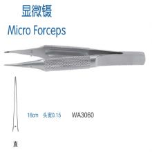 金鐘顯微鑷直 WA3060 16cm 直 頭寬0.15