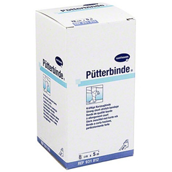 德國保赫曼保易定高強度壓力繃帶  Putterbinde 8cmx5m 貨號：9318081   