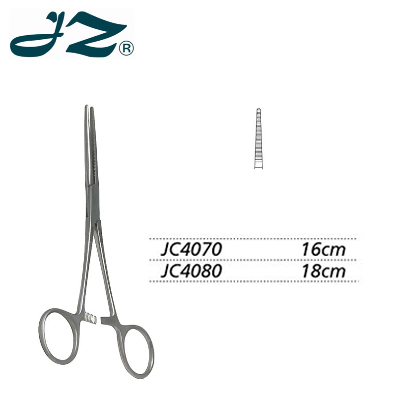 金鐘止血鉗直全齒 JC4070 16cm 直全齒（羅-平氏）