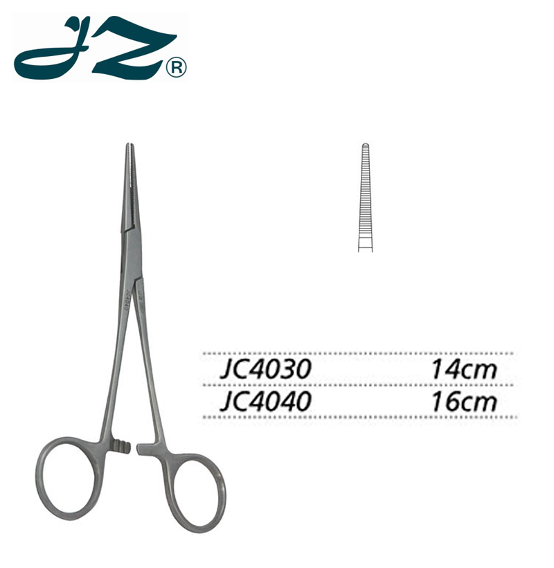 金鐘止血鉗直全齒 JC4030 14cm 直全齒（克氏）