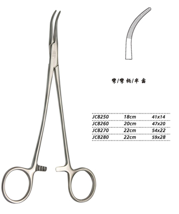 金鐘分離結(jié)扎鉗22cm JC8270 22cm 54×22半齒 彎柄