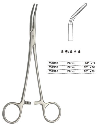 金鐘分離結(jié)扎鉗22cm JC8910 22cm 90°×20直半齒