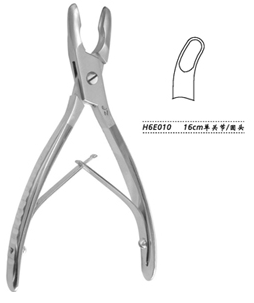 金鐘乳突咬骨鉗  H6E010 16cm 單關節(jié) 圓頭
