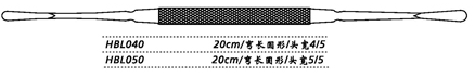 金鐘鼻剝離器彎長(zhǎng)圓形 HBL040 20cm 彎長(zhǎng)圓形 頭寬 4/5