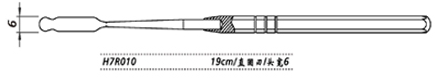 金鐘鼻中隔剝離器直圓刃 H7R010 19cm 直圓刃 頭寬6