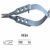 金鐘顯微眼用持針鉗扁柄 YZE060 12cm 鉤形 扁柄