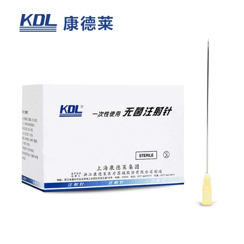 康德萊一次性使用無(wú)菌注射針 20G100支/盒，10000支/箱，一箱起批