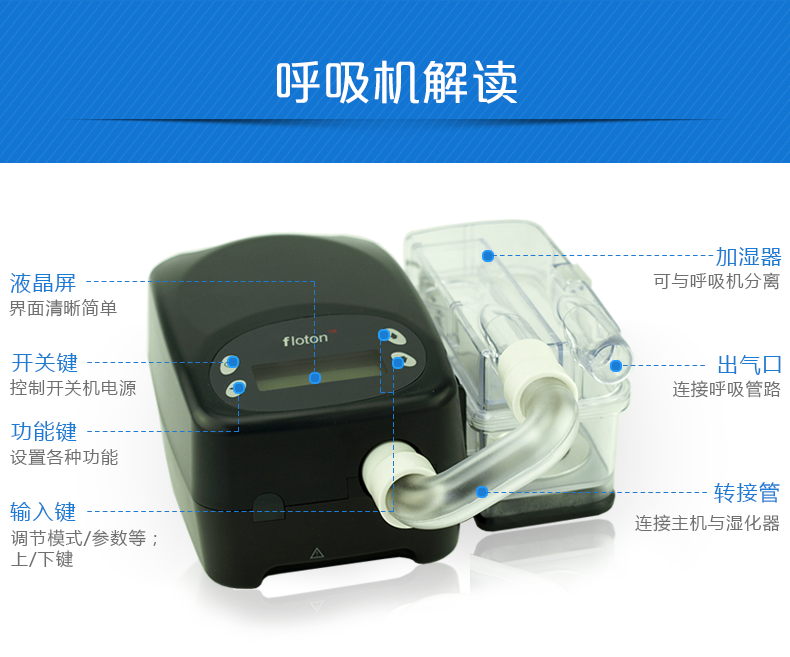 凱迪泰呼吸機(jī)&nbsp;S20 全自動雙水平呼吸機(jī) 慢阻肺心病二氧化碳潴留
